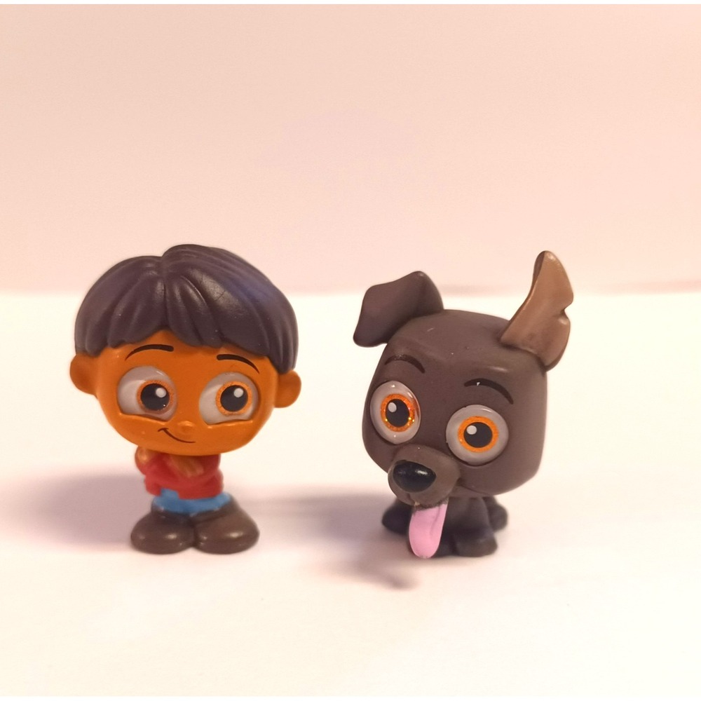 Disney Doorables Coco Series 10 Mini Figure Lot Miguel and Dante Dog Set
